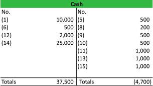 Accounting T Chart Practice