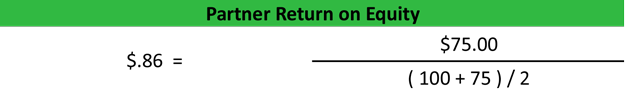 Partner Return on Equity Calculation Example Partner Return on Equity Calculation Example
