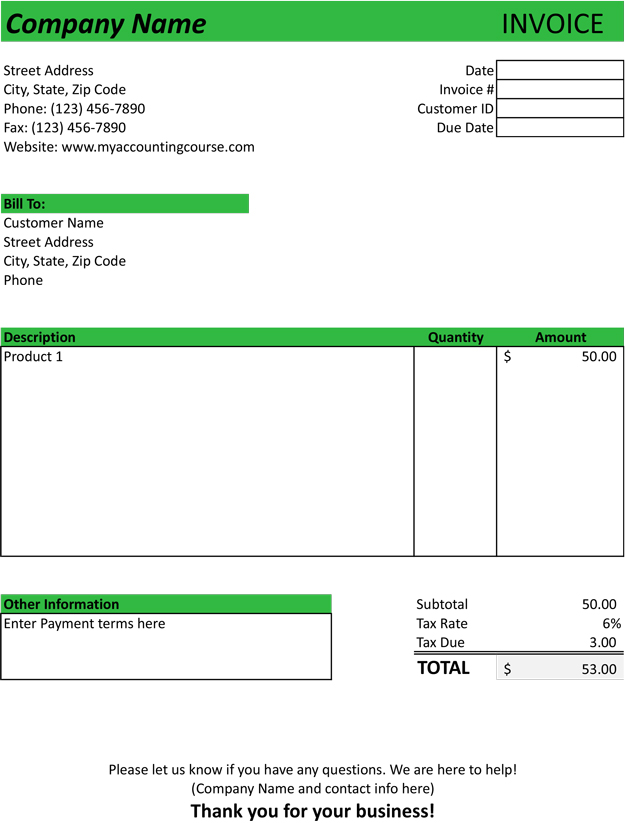 Invoice Template