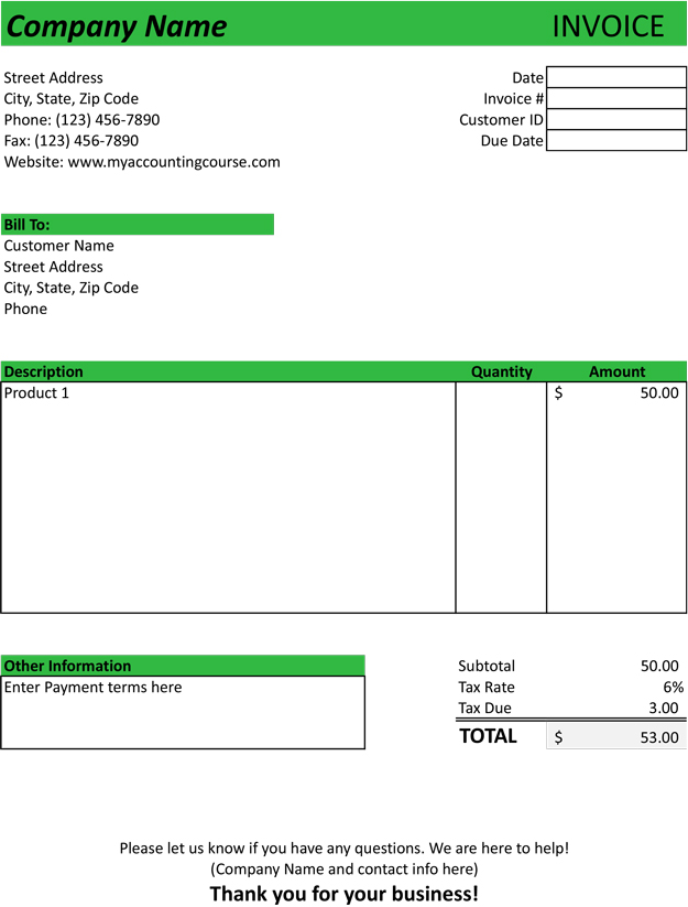 sales invoice template sample form free download pdf excel word